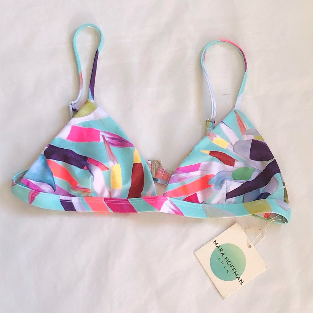 Mara Hoffman Swim Marimba Triangle Bikini Top